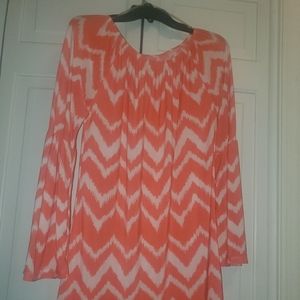 Tunic Orange and White